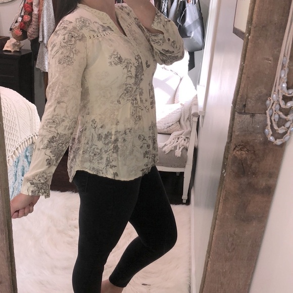 Vintage America size small floral boho top - Picture 3 of 6